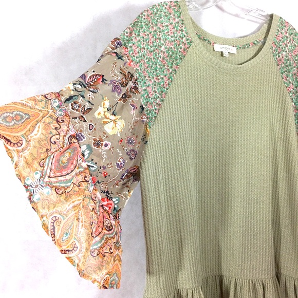 Umgee Tops - Umgee Plus Size Boho Top Lightweight Thermal Sz 1X